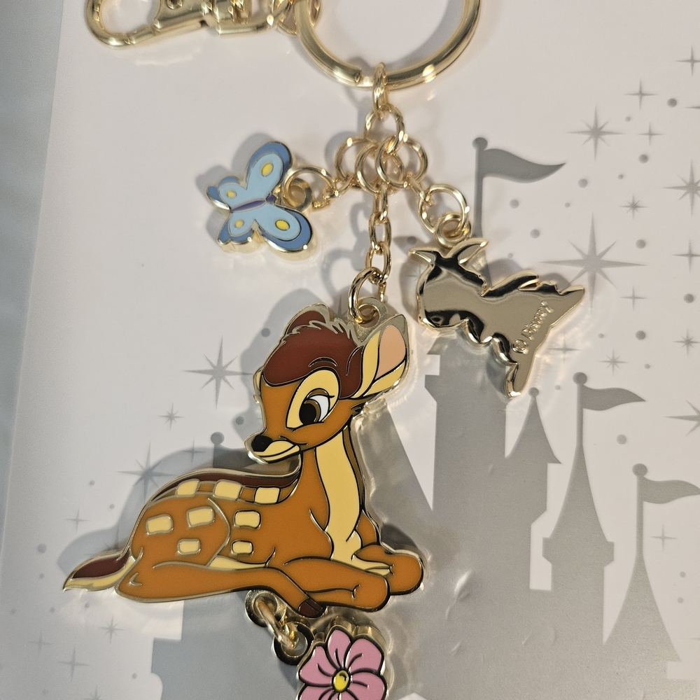Disney Parks  Bambi Keychain with Charms - Picture 3 of 5